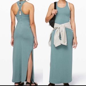 Sleeveless Teal Maxi Dress